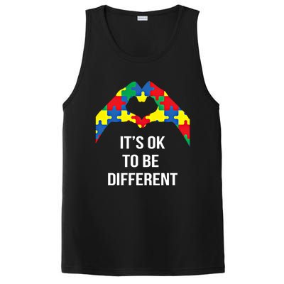 ItS Ok To Be Different Autism Awareness Month Acceptance Gift PosiCharge Competitor Tank