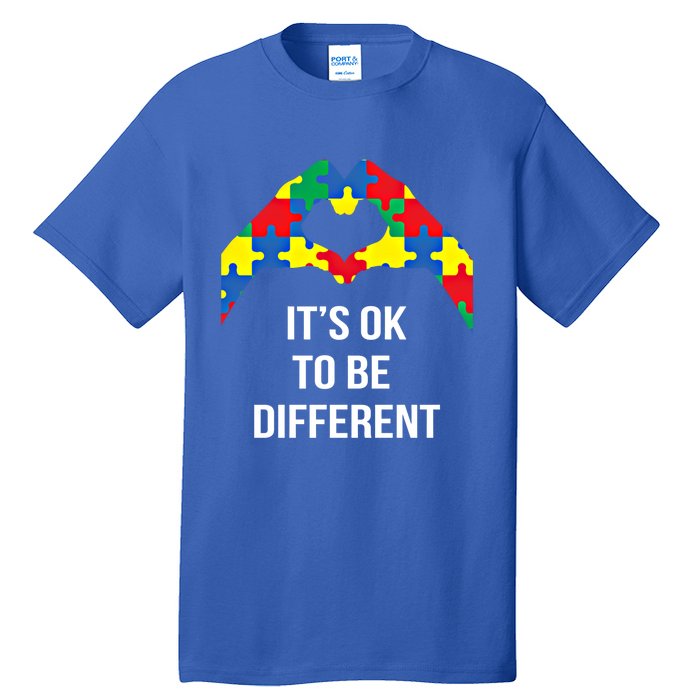 ItS Ok To Be Different Autism Awareness Month Acceptance Gift Tall T-Shirt