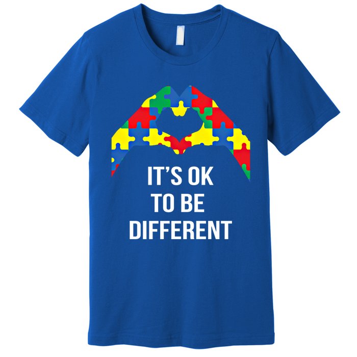 ItS Ok To Be Different Autism Awareness Month Acceptance Gift Premium T-Shirt