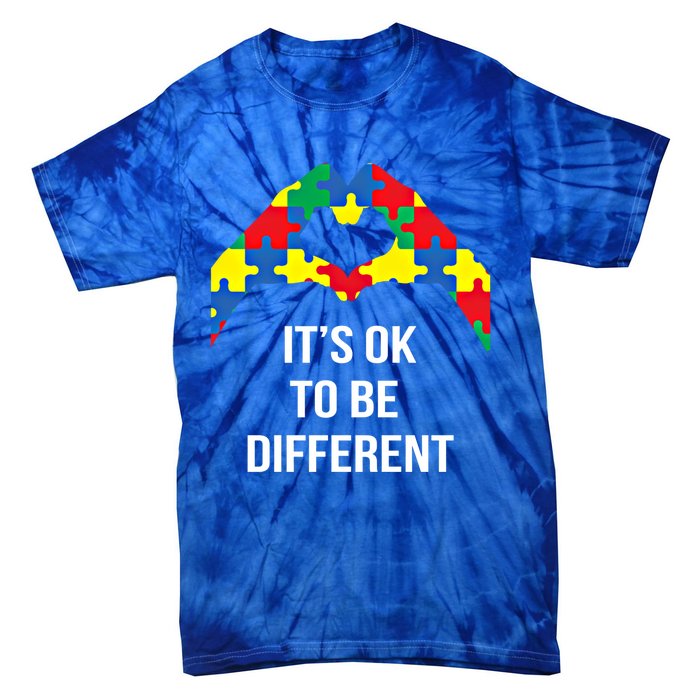 ItS Ok To Be Different Autism Awareness Month Acceptance Gift Tie-Dye T-Shirt