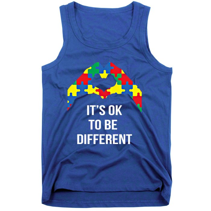 ItS Ok To Be Different Autism Awareness Month Acceptance Gift Tank Top