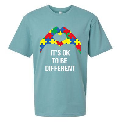 ItS Ok To Be Different Autism Awareness Month Acceptance Gift Sueded Cloud Jersey T-Shirt