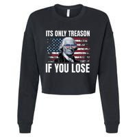 Its Only Treason If You Lose George Washington Cropped Pullover Crew