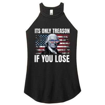 Its Only Treason If You Lose George Washington Women's Perfect Tri Rocker Tank