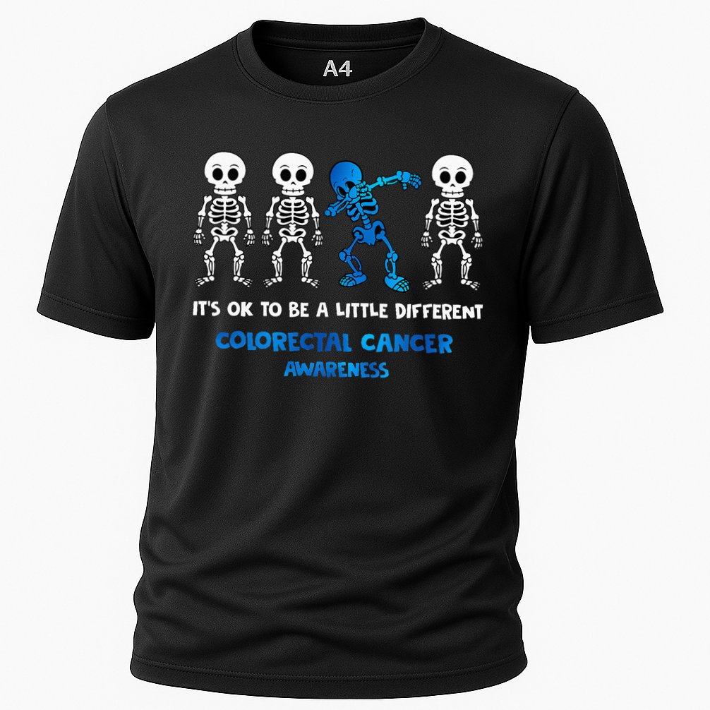 It's OK To Be A Little Different Colorectal Cancer Awareness Cooling Performance Crew T-Shirt