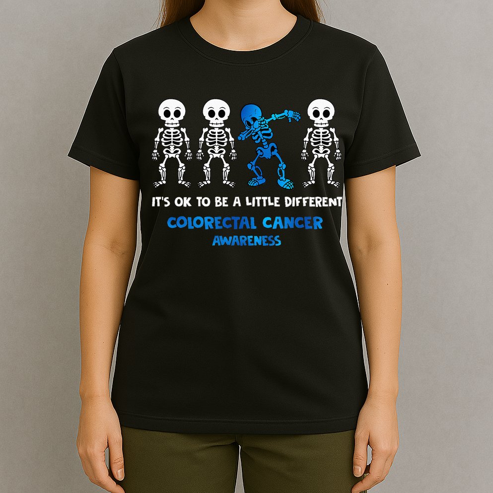 It's OK To Be A Little Different Colorectal Cancer Awareness T-Shirt