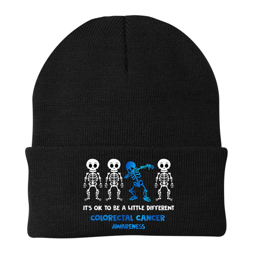 It's OK To Be A Little Different Colorectal Cancer Awareness Beanie
