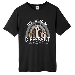 It's Ok To Be Different Bell’s Palsy Awareness Silver Funny Gift Tall Fusion ChromaSoft Performance T-Shirt