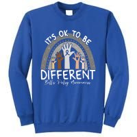 It's Ok To Be Different Bell’s Palsy Awareness Silver Funny Gift Sweatshirt