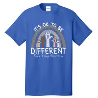 It's Ok To Be Different Bell’s Palsy Awareness Silver Funny Gift Tall T-Shirt