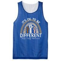 It's Ok To Be Different Bell’s Palsy Awareness Silver Funny Gift Mesh Reversible Basketball Jersey Tank