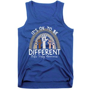 It's Ok To Be Different Bell’s Palsy Awareness Silver Funny Gift Tank Top