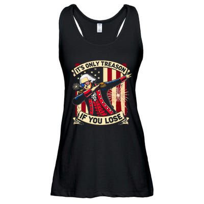 ItS Only Treason If You Lose George Washington Ladies Essential Flowy Tank