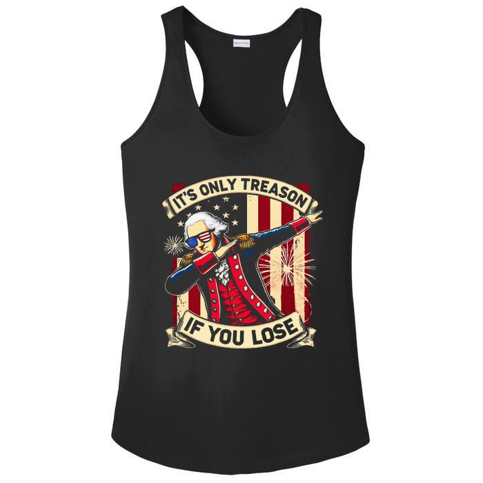 ItS Only Treason If You Lose George Washington Ladies PosiCharge Competitor Racerback Tank