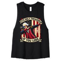 ItS Only Treason If You Lose George Washington Women's Racerback Cropped Tank