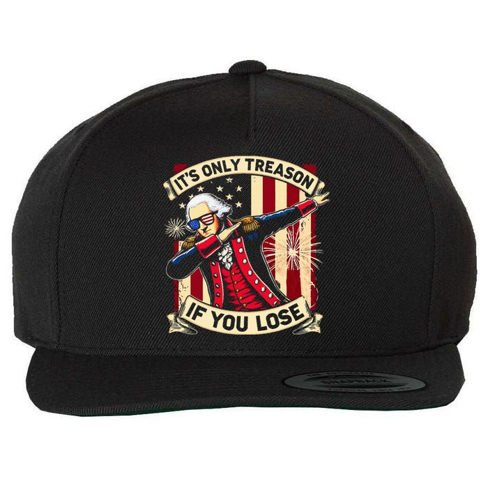 ItS Only Treason If You Lose George Washington Wool Snapback Cap