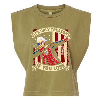 ItS Only Treason If You Lose George Washington Garment-Dyed Women's Muscle Tee