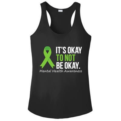 Its Okay To Not Be Okay Mental Health Awareness Ribbon Ladies PosiCharge Competitor Racerback Tank