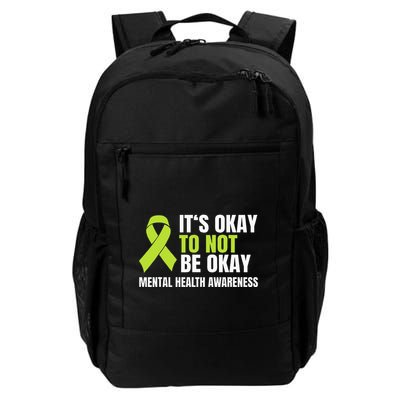 ItS Okay To Not Be Okay Mental Health Ribbon Backpack