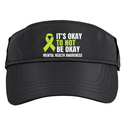 ItS Okay To Not Be Okay Mental Health Ribbon Adult Drive Performance Visor