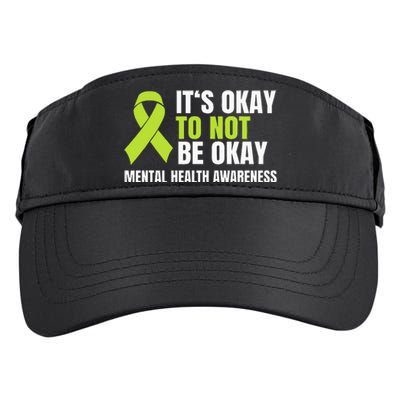 ItS Okay To Not Be Okay Mental Health Ribbon Adult Drive Performance Visor