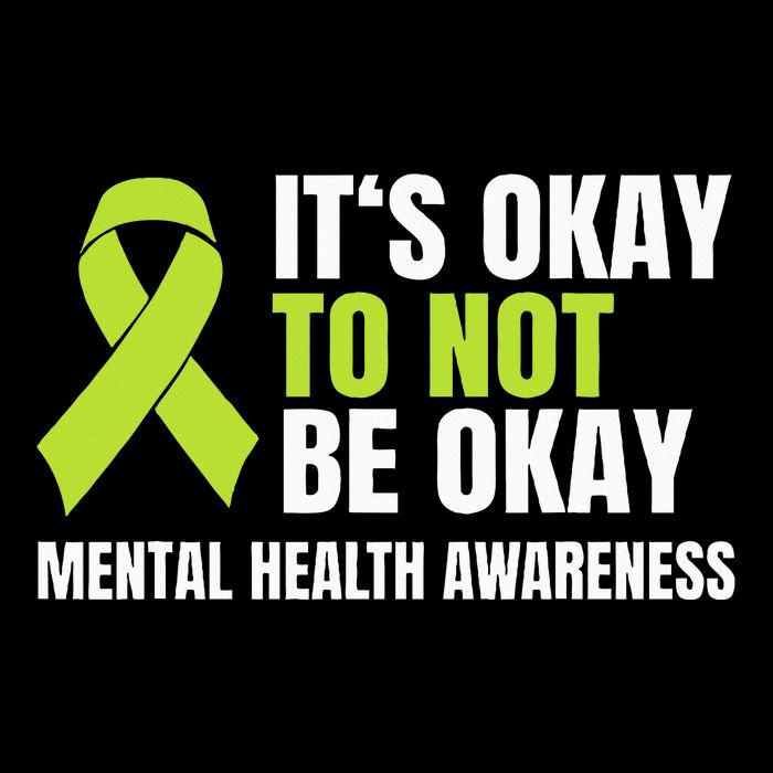 ItS Okay To Not Be Okay Mental Health Ribbon 16 in Basic Backpack