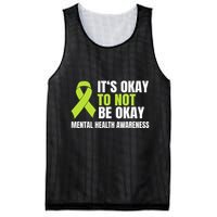 ItS Okay To Not Be Okay Mental Health Ribbon Mesh Reversible Basketball Jersey Tank