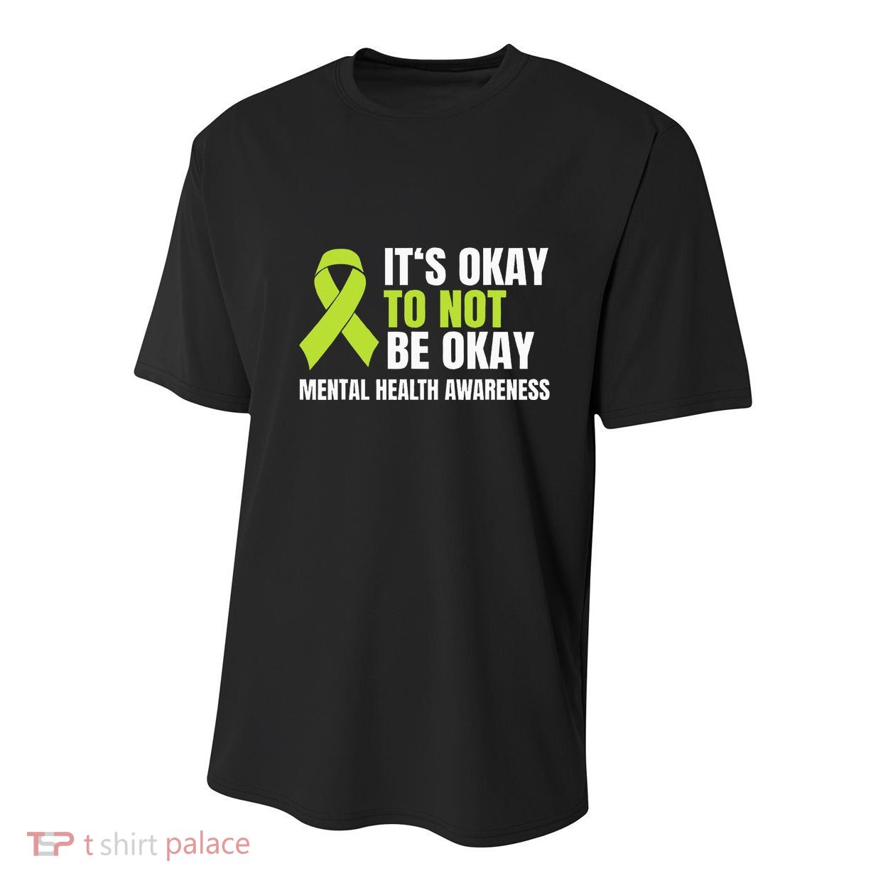 ItS Okay To Not Be Okay Mental Health Ribbon Youth Performance Sprint T-Shirt