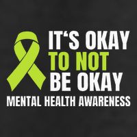 ItS Okay To Not Be Okay Mental Health Ribbon 25L Jumbo Tote