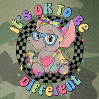 Its Ok To Be Different Bougie Autism Elephant Legacy Tie Dye Trucker Hat