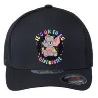 Its Ok To Be Different Bougie Autism Elephant Flexfit Unipanel Trucker Cap