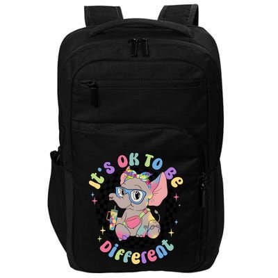 Its Ok To Be Different Bougie Autism Elephant Impact Tech Backpack