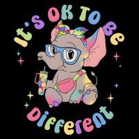 Its Ok To Be Different Bougie Autism Elephant Drawstring Bag