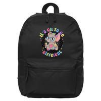 Its Ok To Be Different Bougie Autism Elephant 16 in Basic Backpack