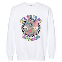 Its Ok To Be Different Bougie Autism Elephant Garment-Dyed Sweatshirt