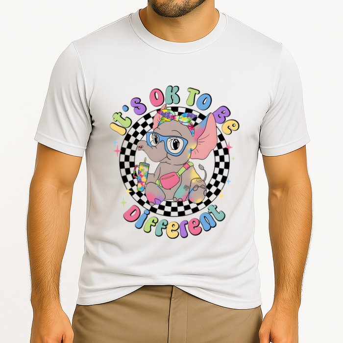 Its Ok To Be Different Bougie Autism Elephant Performance Shirt