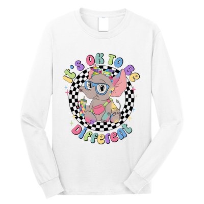 Its Ok To Be Different Bougie Autism Elephant Long Sleeve Shirt