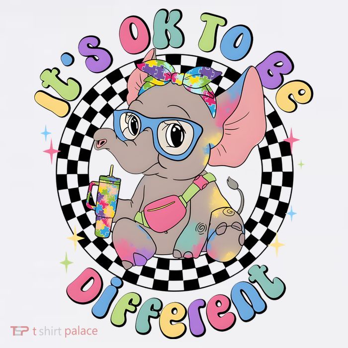 Its Ok To Be Different Bougie Autism Elephant Apron