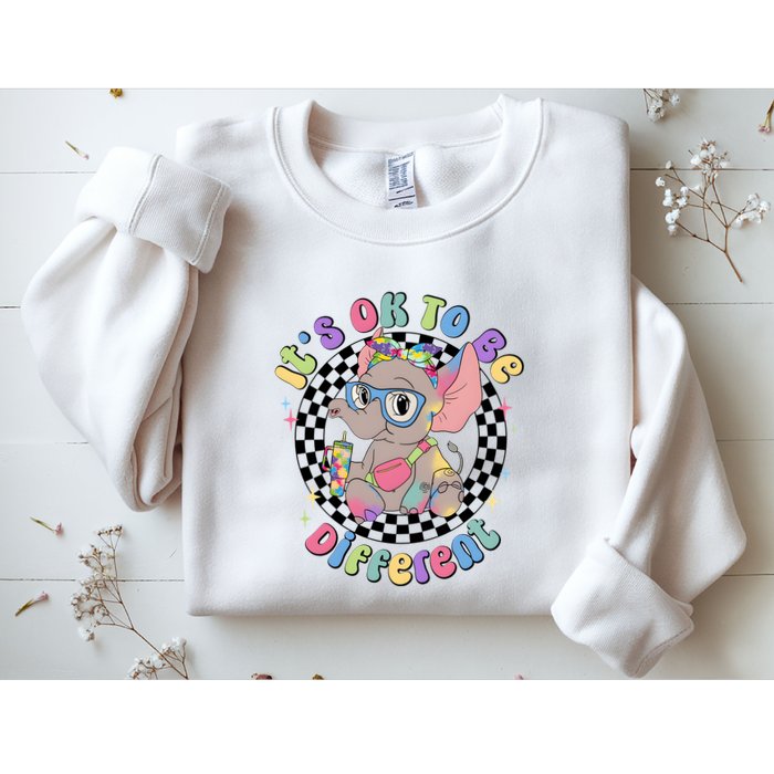 Its Ok To Be Different Bougie Autism Elephant Sweatshirt