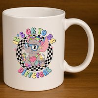 Its Ok To Be Different Bougie Autism Elephant 11oz C Handle Ceramic Mug