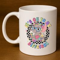 Its Ok To Be Different Bougie Autism Elephant 11oz C Handle Ceramic Mug