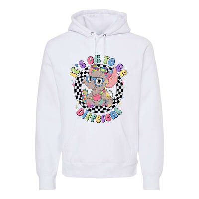 Its Ok To Be Different Bougie Autism Elephant Premium Hoodie