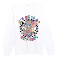 Its Ok To Be Different Bougie Autism Elephant Premium Crewneck Sweatshirt