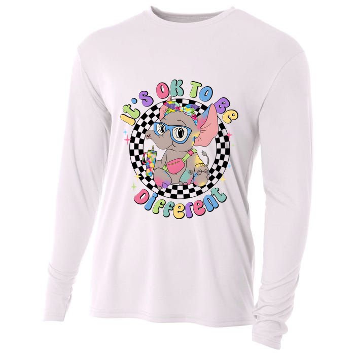 Its Ok To Be Different Bougie Autism Elephant Cooling Performance Long Sleeve Crew