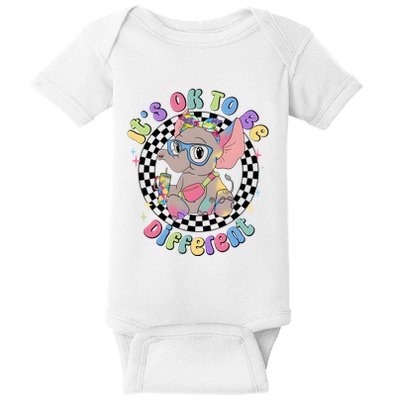Its Ok To Be Different Bougie Autism Elephant Baby Bodysuit