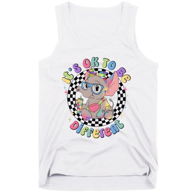 Its Ok To Be Different Bougie Autism Elephant Tank Top