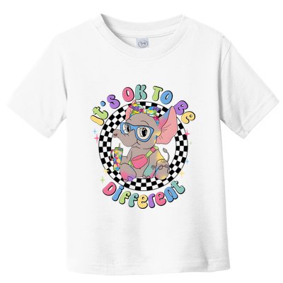 Its Ok To Be Different Bougie Autism Elephant Toddler T-Shirt