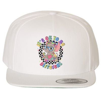 Its Ok To Be Different Bougie Autism Elephant Wool Snapback Cap