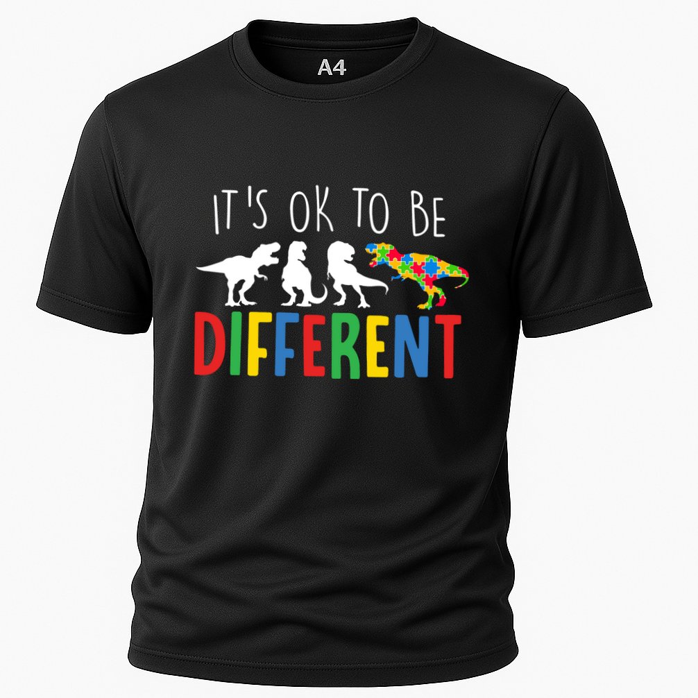 Its Ok To Be Different Autism Awareness Dinosaurs Performance Shirt