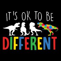 Its Ok To Be Different Autism Awareness Dinosaurs Impact Tech Backpack